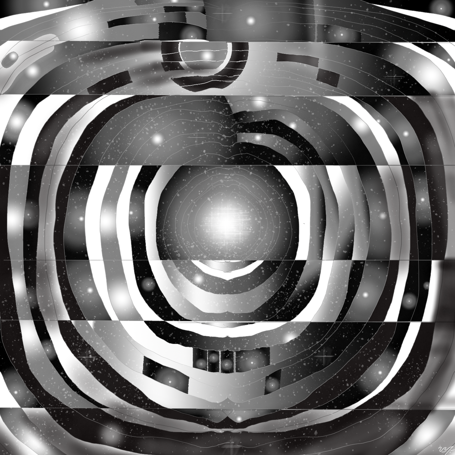 Fragmented Consciousness -Print of digital art